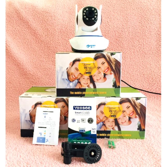 CAMERA WIFI YOOSEE 3 RÂU HỒNG NGOẠI XOAY 360 ĐỘ BẮT SÓNG MẠNH - Go Mua Sắm