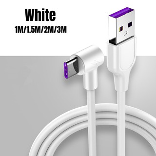Cáp sạc nhanh USB Type C 90 độ 5A 1m/1.5m/2m/3m