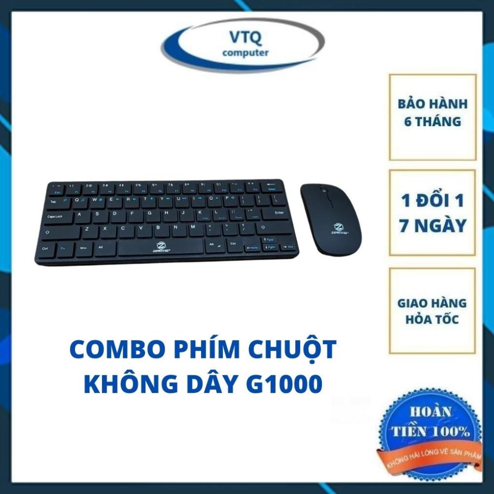 Combo bộ phím chuột mini không dây ZORNWEE G1000,WIRELESS COMBO G1000 tặng kèm pin, bảo hành 6 tháng