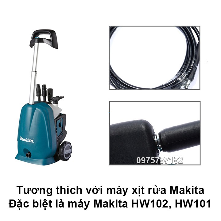 Dây phun áp lực cho máy phun xịt rửa Makita - Phụ kiện máy phun xịt rửa xe Makita - Ống dây thay thế máy Makita HW102