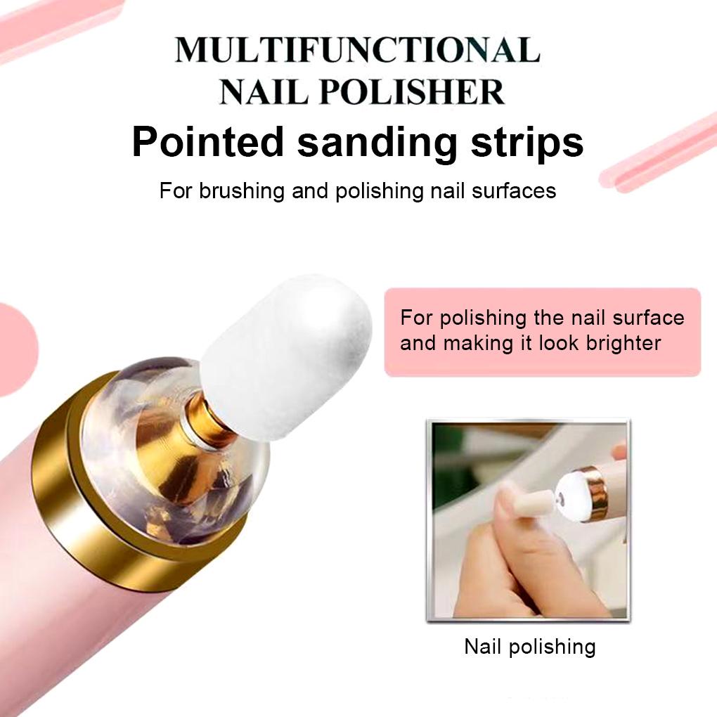 Máy Mài Đánh Bóng Móng Cầm Tay 4 Chế Độ Kèm Sạc USB Tiện Dụng Cho Nữ