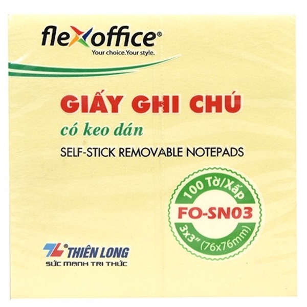 Giấy Ghi Chú Flexoffice 3x3 FO-SN03