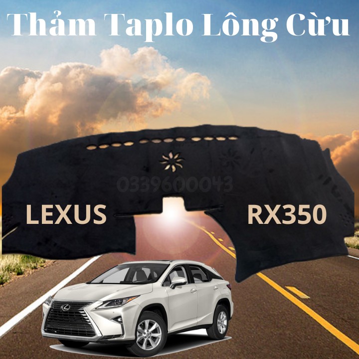 Thảm Taplo Lông Cừu Chống Nóng, Bảo Vệ Taplo Xe Lexus RX350