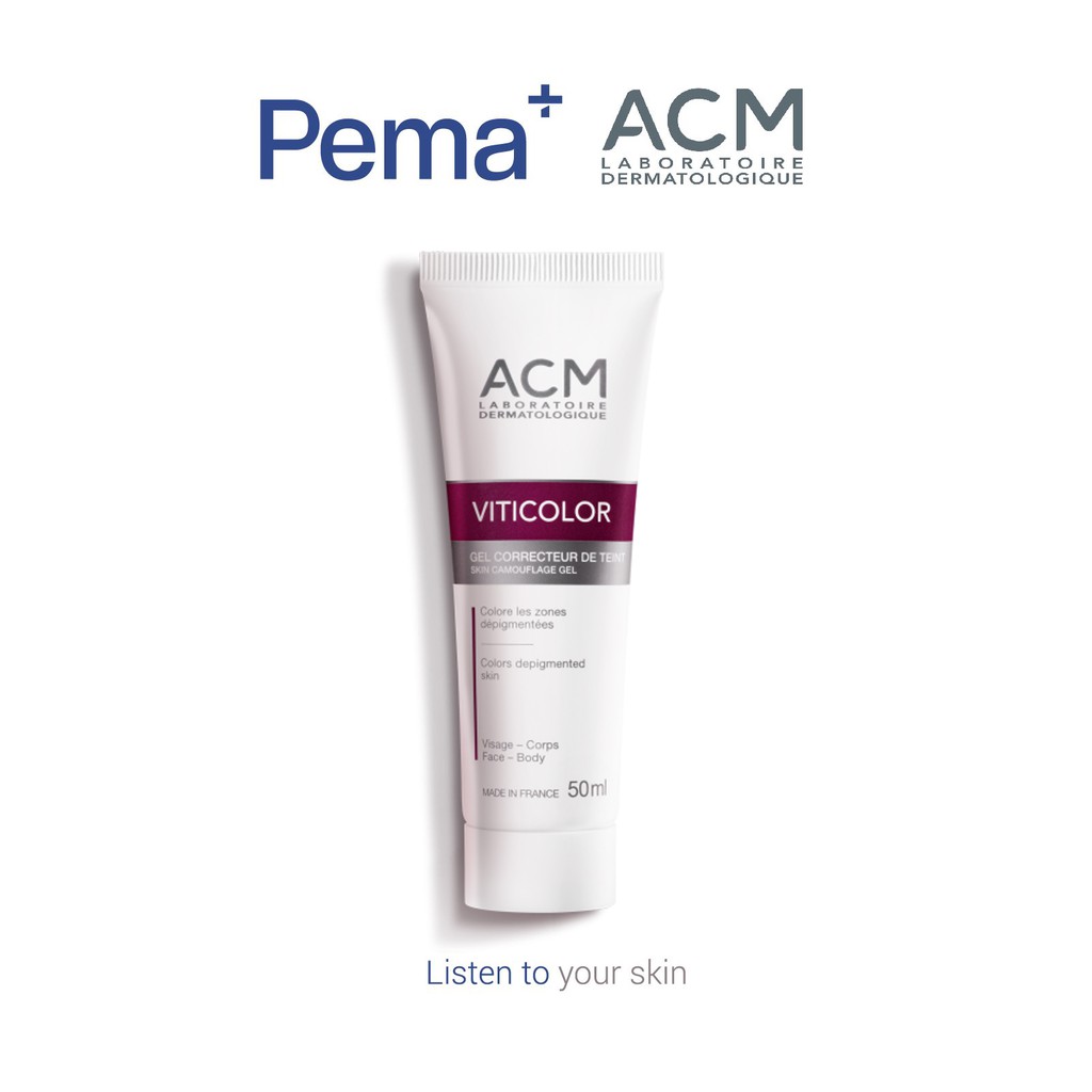 ACM VITICOLOR 50ml - GEL CHE KHUYẾT ĐIỂM CHO VÙNG DA BẠCH BIẾN