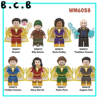 Đồ chơi lắp ráp minifigures và non lego phiên bản siêu anh hùng super heroes Marvels và DC Shazam WM6058