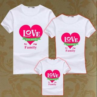 áo thun gia đình - áo thun hội nhóm - áo đôi, áo cặp, áo tình yêu mẫu chữ LOVE