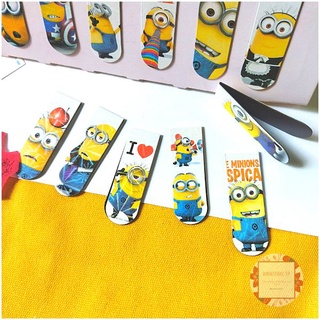 Combo 6 Bookmark Nam Châm Đánh Dấu Sách - Minions (Mẫu Ngẫu Nhiên)
