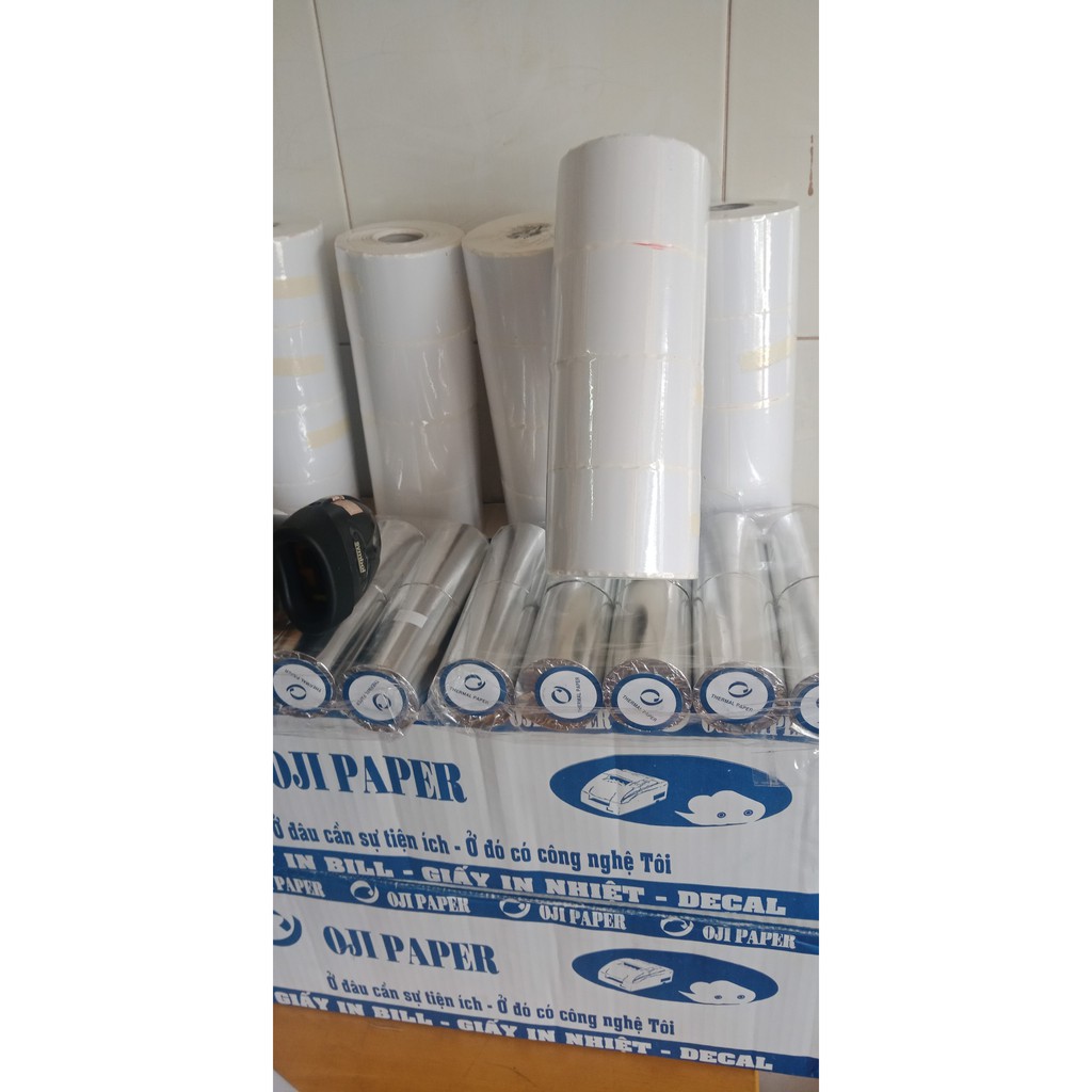 Giấy In Tem dán trà sữa trà chanh 50x30 10 cuộn