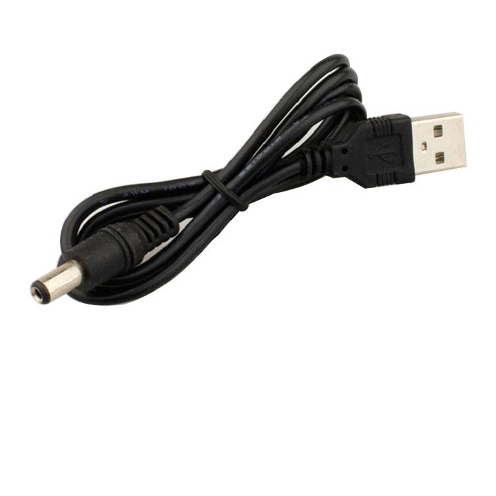 Dây nguồn 5.5x2.1mm, chân cắm USB, dài 0.7m