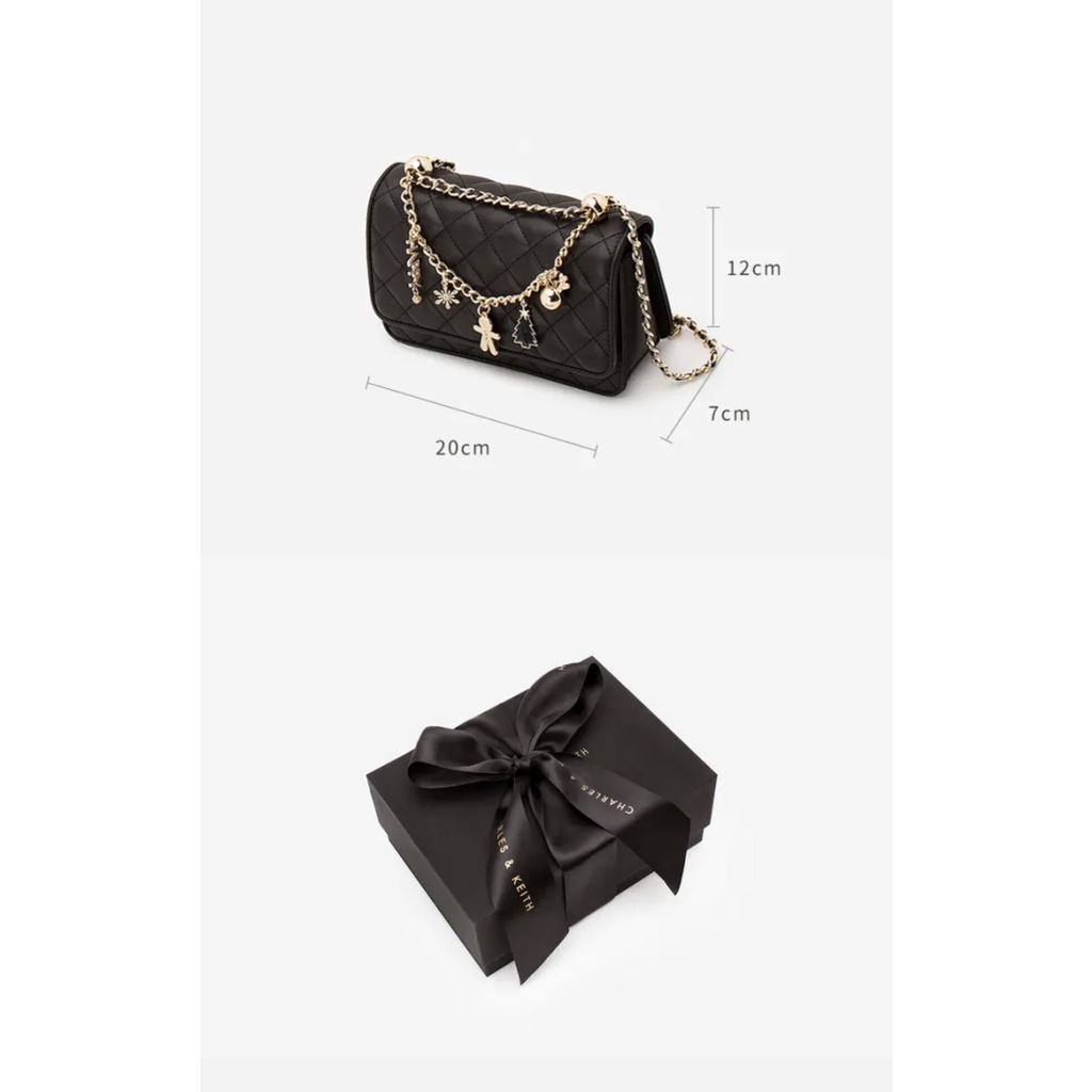 Charles & KEITH CK2-70840339 Túi Đựng Gừng Giáng Sinh Cho Nữ Hộp quà tặng