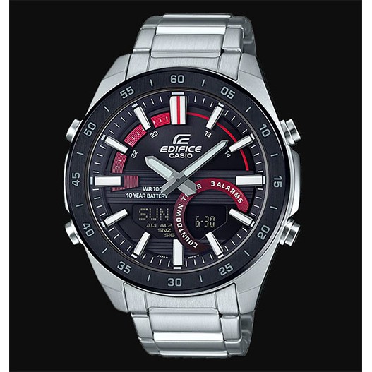 [Mã FARSBRT52 giảm 20% đơn từ 249K] Đồng Hồ Nam Casio Edifice ERA-120DB-1AVDF Dây Kim Loại - 3 Chế Độ Báo Thức - Tuổi Th