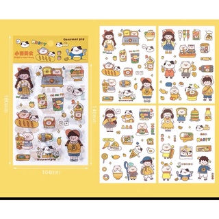 sét 4 tấm Sticker theo màu