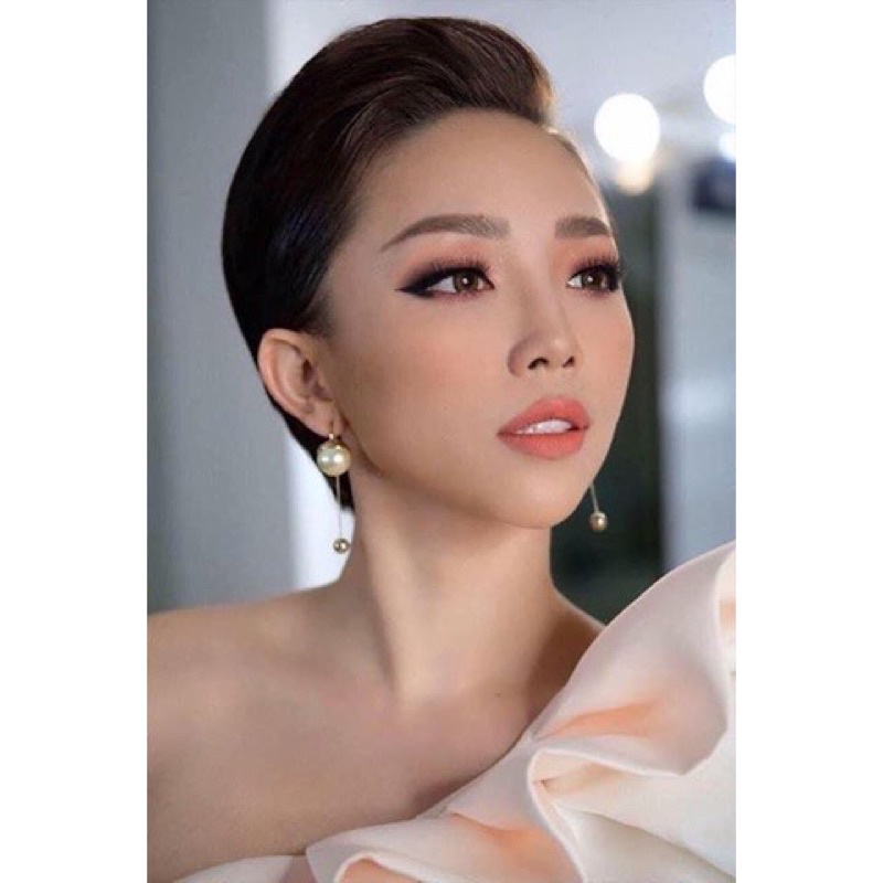 khuyên tai ngọc dáng dài thương hiệu cao cấp s925 sành điệu mã MH196-1