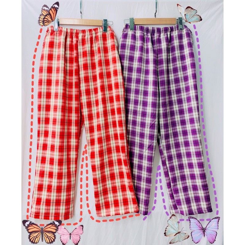 [HÀNG BÁN SHOP] Quần Caro Ống Rộng Culottes, Quần kẻ sọc caro ống rộng tôn dáng thời thượng. | BigBuy360 - bigbuy360.vn