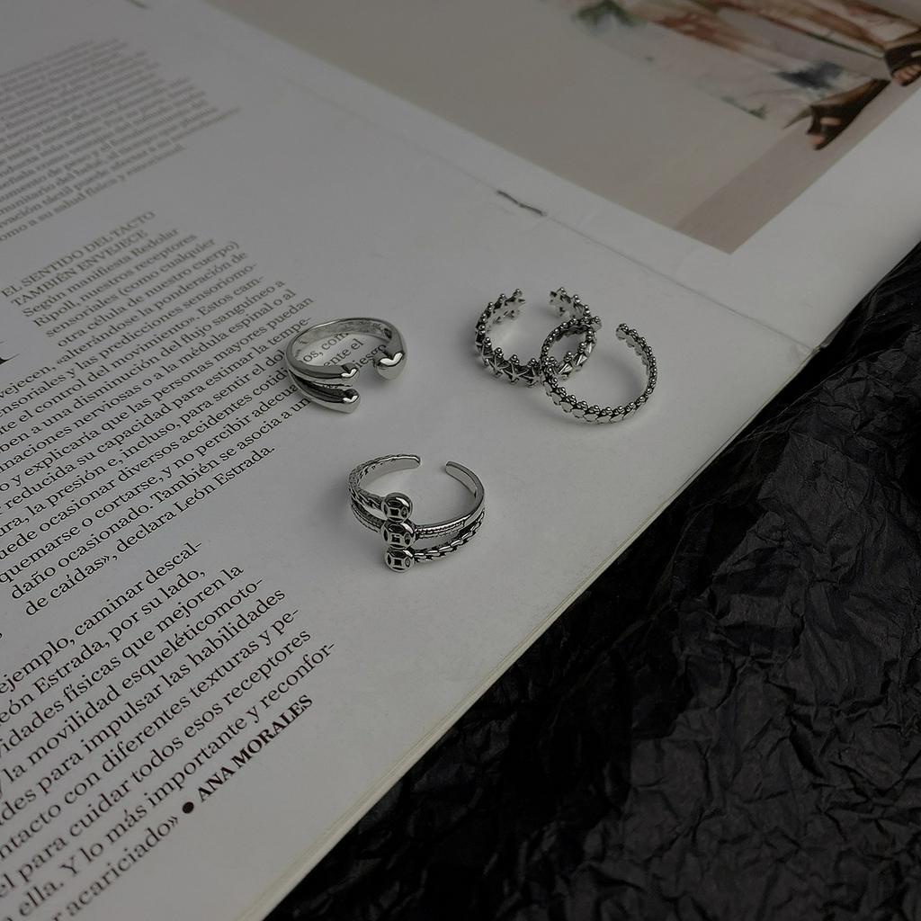 Nhẫn Hình Ngôi Sao Năm Cánh Phong Cách Retro Cá Tính