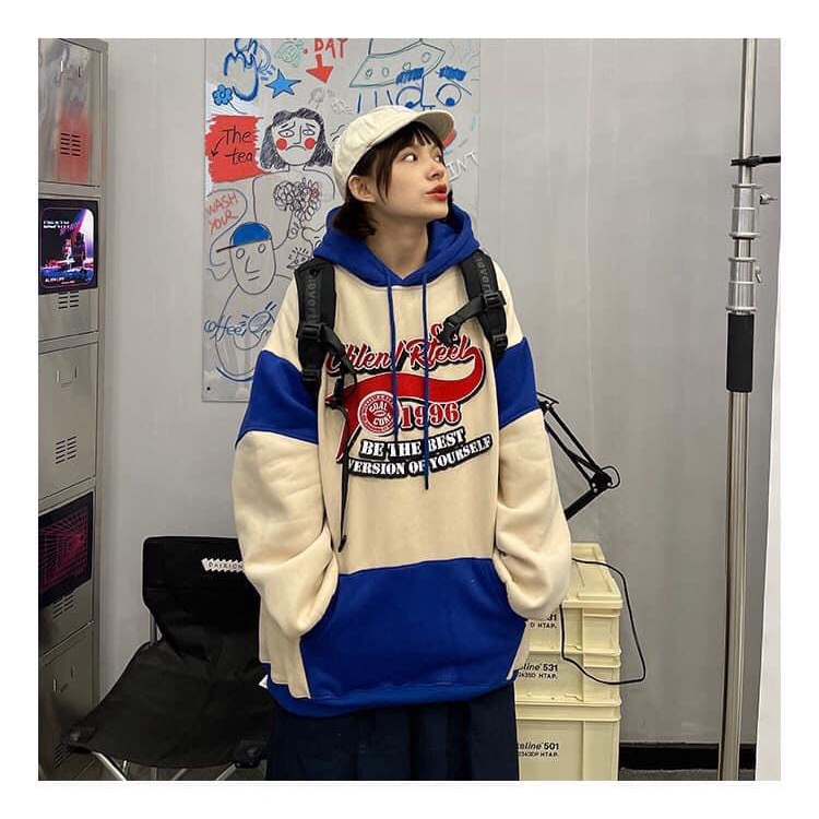 Áo Nữ, Áo Hoodies 1996 Chất Nỉ Phối Màu Phong Cách | BigBuy360 - bigbuy360.vn