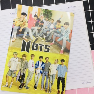 Vở viết BTS / tập BTS giấy kẻ ngang