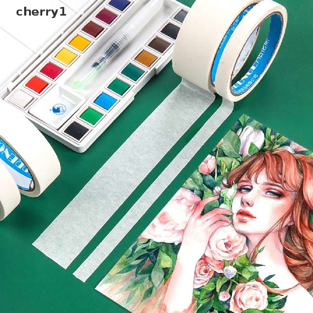 [cherry1] Cuộn Băng Keo Giấy In Màu Nước Nghệ Thuật