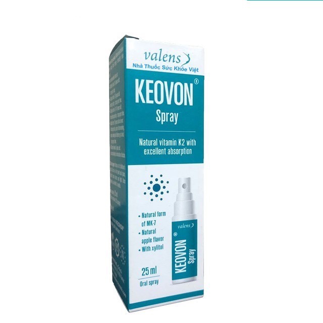 (QUÀ TẶNG) Keovon Spray Bổ Sung Vitamin K2, Tăng Khả Năng Hấp Thụ Canxi Cho Bé