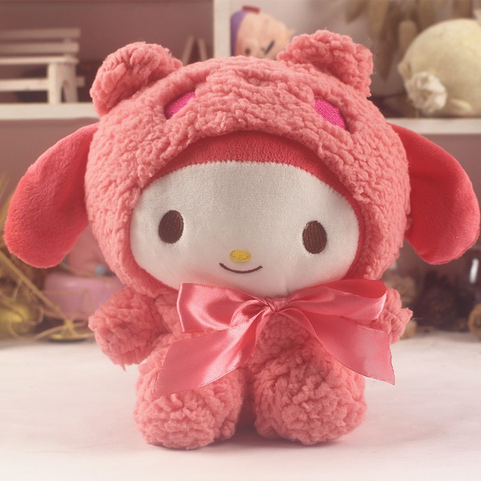 Gấu Trúc / Cừu Nhồi Bông Kuromi Melody Cinnamon Tai To Đáng Yêu