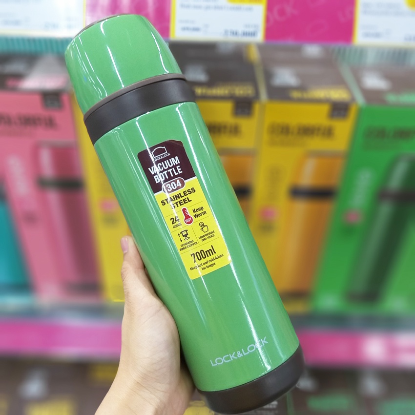 Bình giữ nhiệt Lock&Lock City Vacuum Bottle LHC1448GRN 700ml - Màu xanh lá