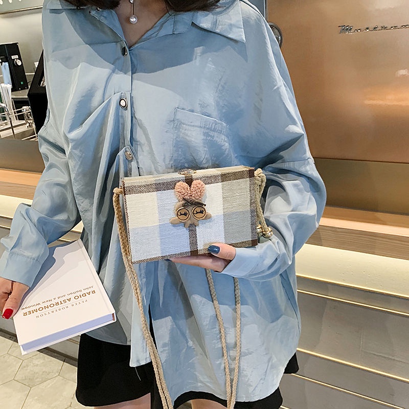 Túi đeo chéo IELGY họa tiết hoạt hình dễ thương phong cách Hàn Quốc dành cho nữ