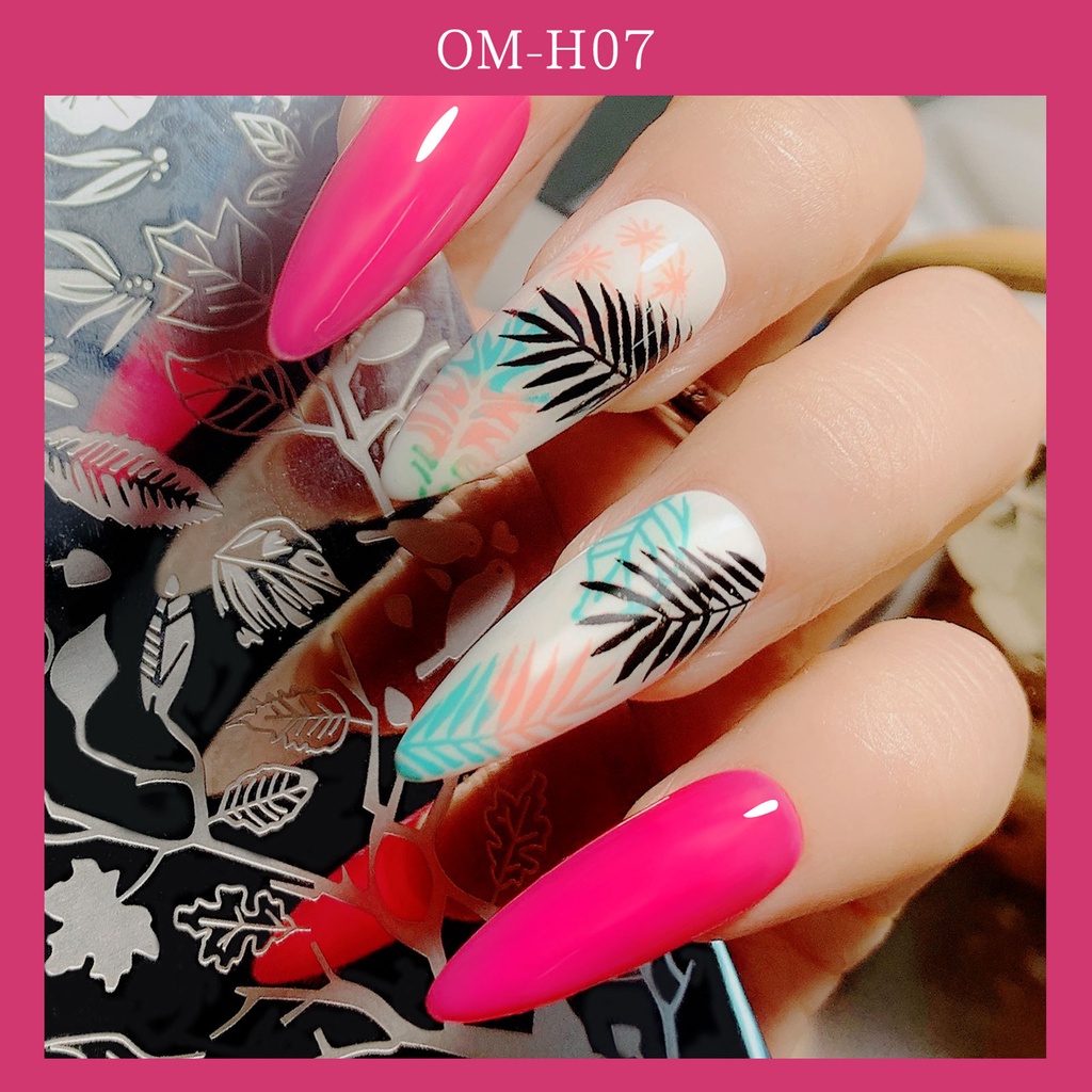 Khuôn dập nổi in hình trang trí móng tay nghệ thuật cho salon