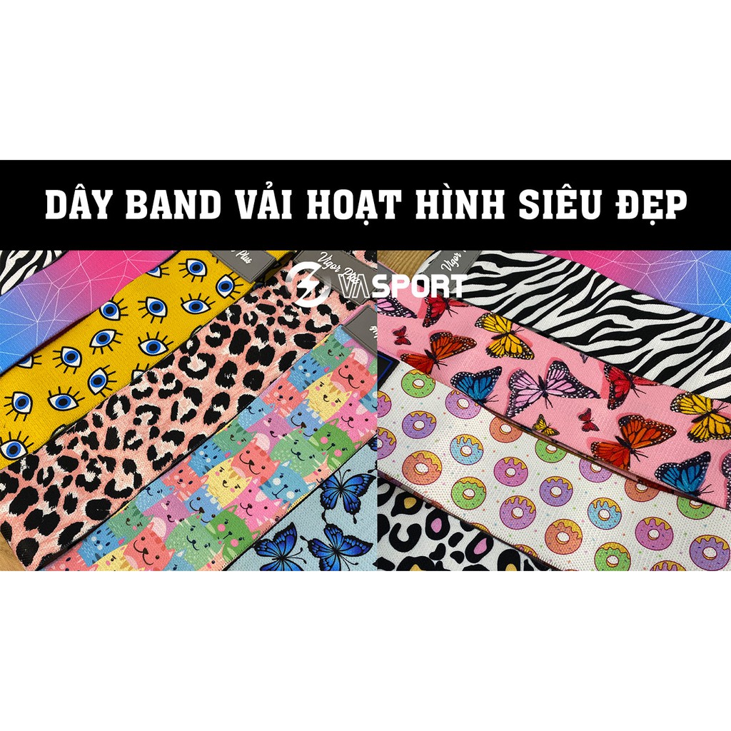 |Hàng độc quyền| Dây band tập mông hoạt hình siêu cute