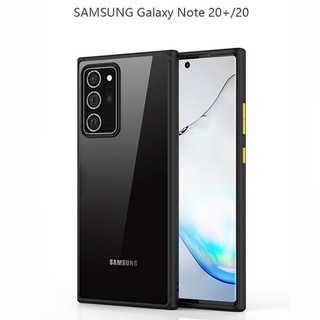 Ốp lưng Galaxy Note 20/ Note 20 Ultra lưng trong suốt viền màu Likgus