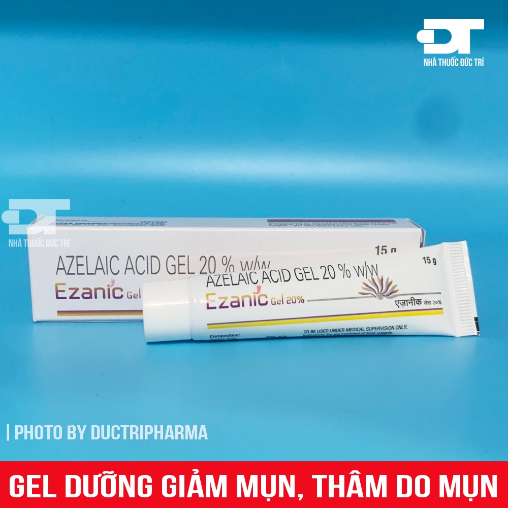 Gel Chấm Mụn Ezanic Azelaic Acid Gel 20% Giảm Mụn, Giảm Thâm Mụn 15g