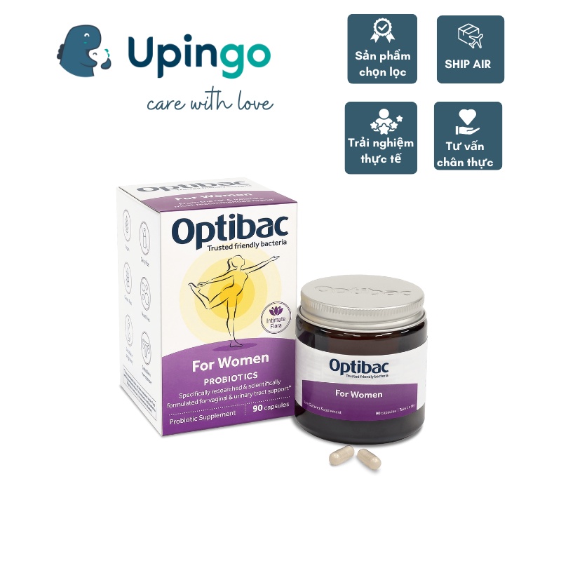 Men vi sinh Optibac tím - Optibac For Women Probiotics - 30/90 viên