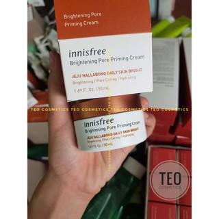 (TEO-Bill) Kem Dưỡng Trắng Da Từ Vỏ Quýt Innisfree Brightening Pore Priming Cream 50ml.