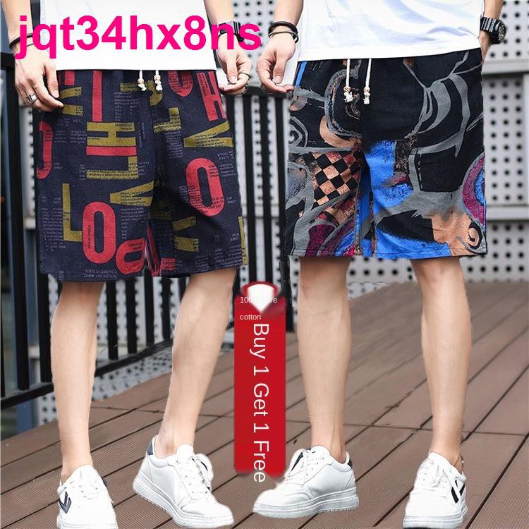 Tiệm quần ngắn Thổ Nam100% cotton shorts male summer leisure men s beach pants big yards 5 minutes of in the