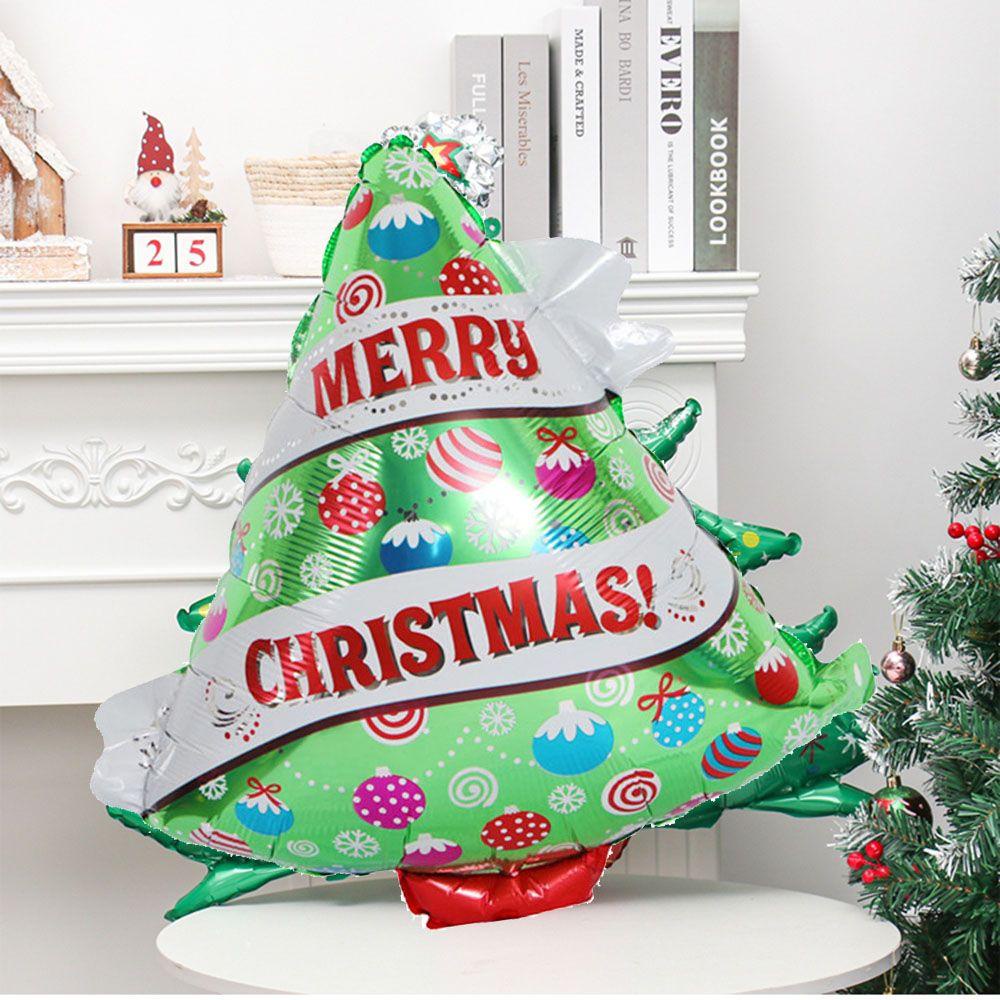 1 Bong Bóng Kiếng Bạc Hình Ông Già Noel Trang Trí Nhà Cửa Dịp Giáng Sinh Năm Mới