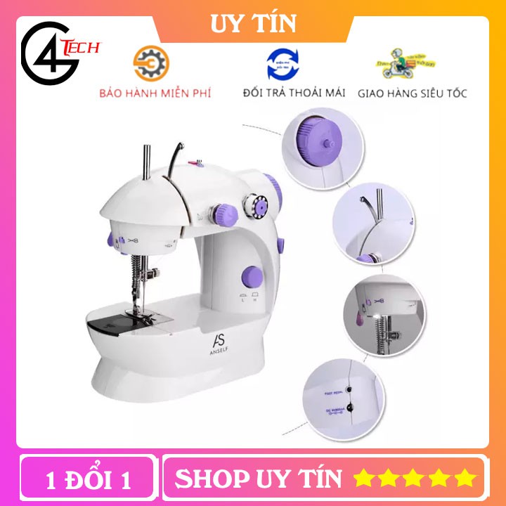 Máy may mini cầm tay tiện dụng dùng trong gia đình Bảo hành 12 tháng - Máy khâu mini để bàn