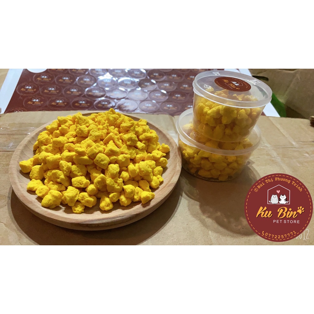 ￼Snack lòng đỏ trứng gà sấy cho hamster , thỏ, bọ, sóc, nhím,...