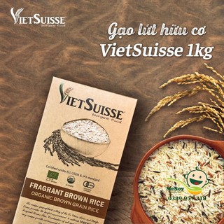 Gạo lứt hữu cơ vietsuisse 1kg