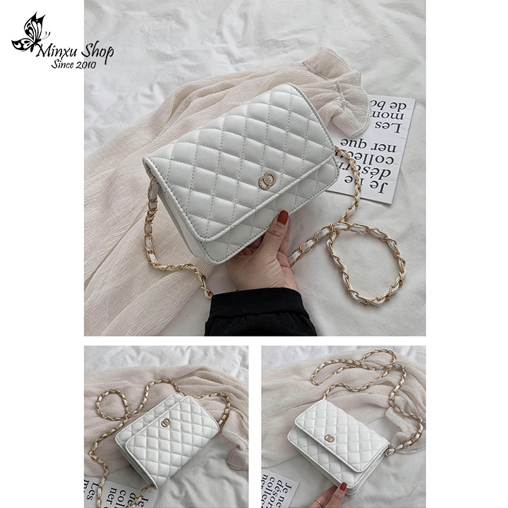 Túi Xách Đeo Chéo Nữ, Túi Đeo Dây Xích Sang Chảnh, Chất Liệu Da PU Cao Cấp Phong Cách Hàn Quốc TD21