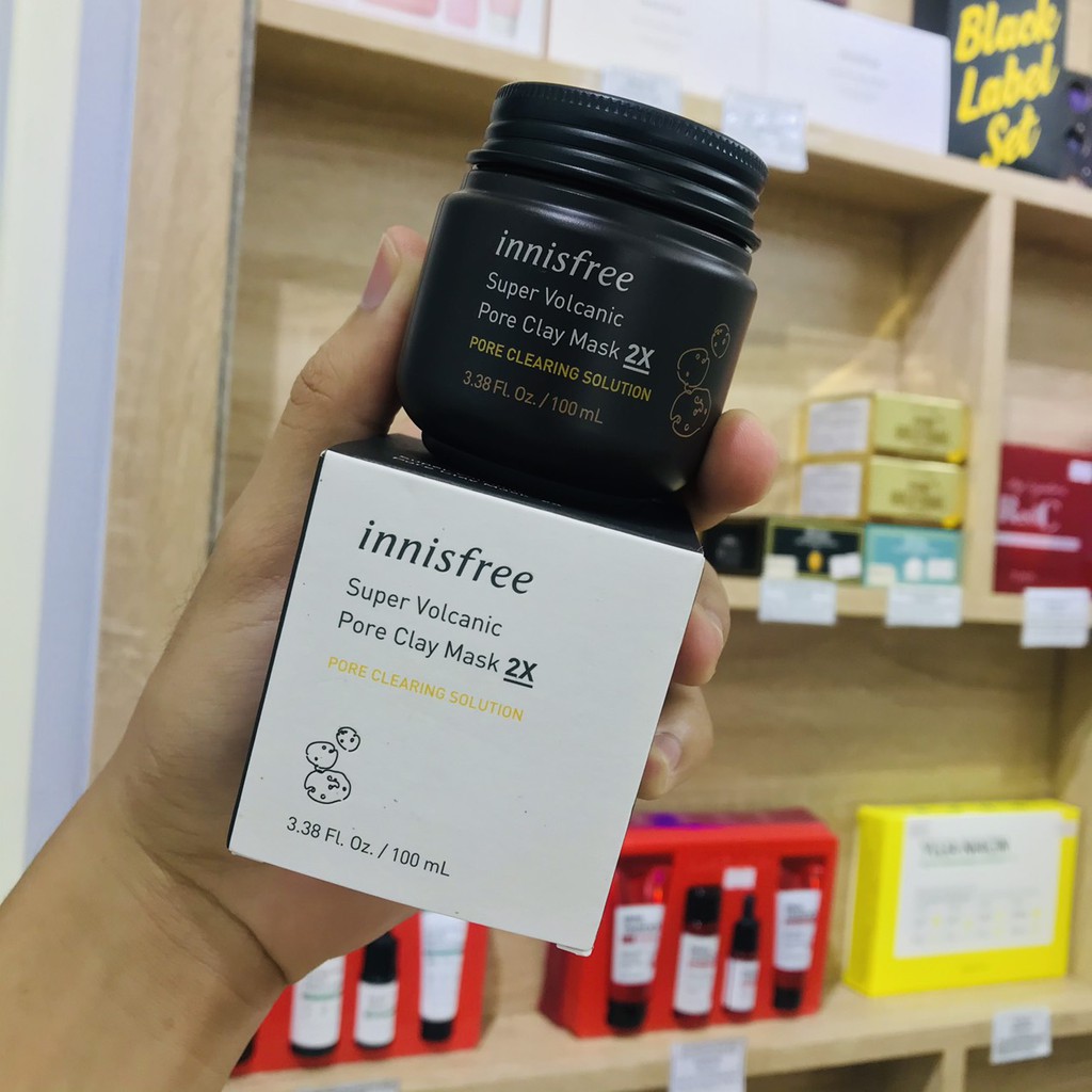 [Mẫu Mới]  Mặt Nạ Đất Sét Super Volcanic Pore Clay Mask 2X Innisfree 100ml