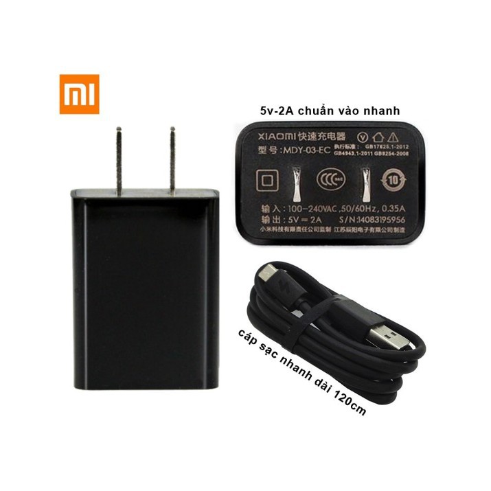 Bộ củ Sạc Xiaomi 5V-2A và Cáp sạc Xiaomi
