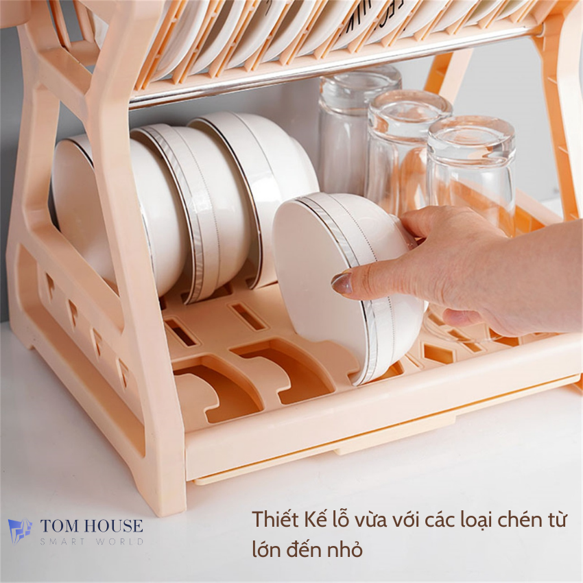 ☑️ [ SALE ] [Khung Inox] Kệ Úp Chén Dĩa 2 Tầng Ráo Nước Chắc Chắn Tiện Dụng Cho Nhà Bếp - Khosigiadung0806 🥡 | BigBuy360 - bigbuy360.vn