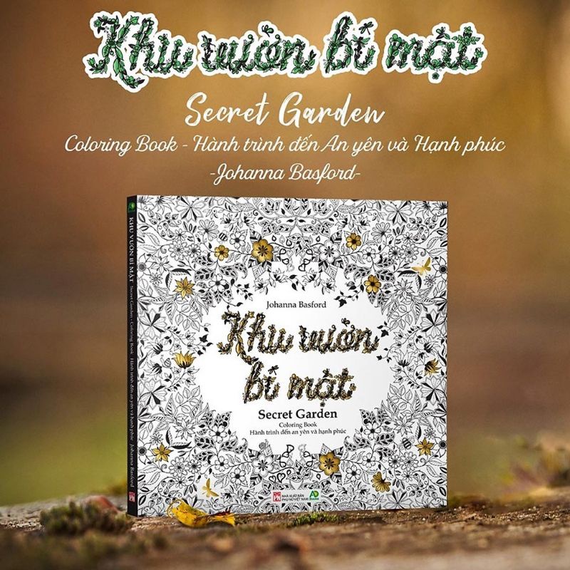 Sách Khu Vườn Bí Mật Coloring book( Secret garden ) - Johanna Basford