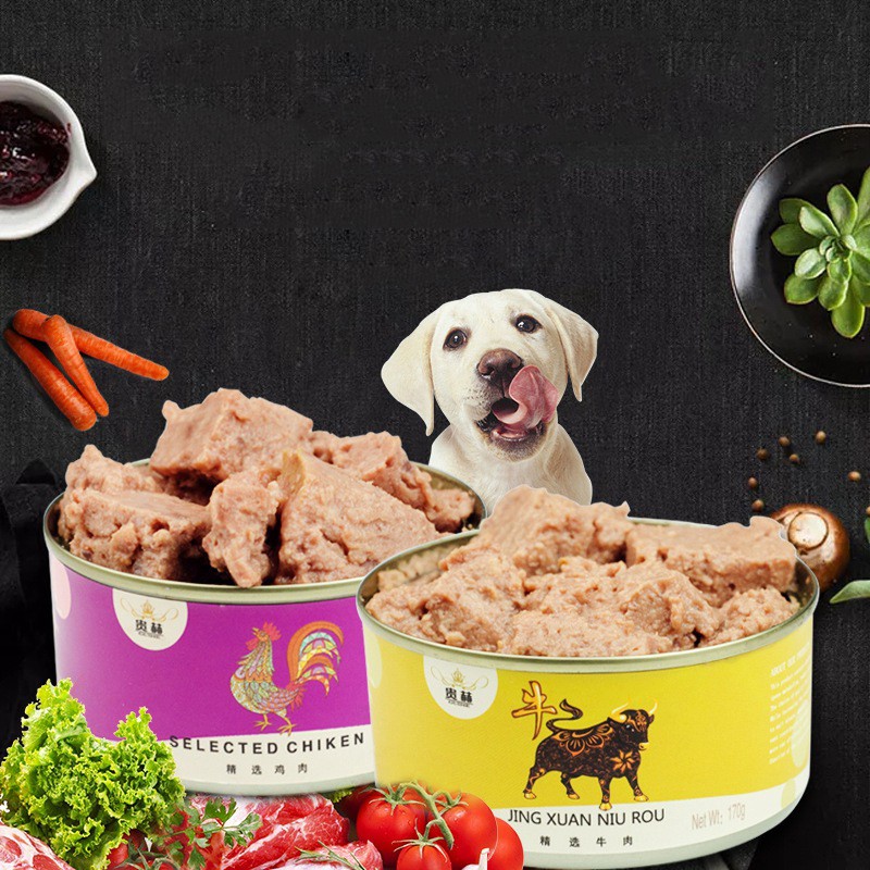 Pate cho chó lon 170gr vị bò và gà siêu thơm bổ dưỡng  cho chó và mèo csp54