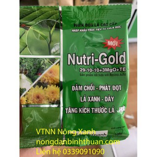 NUTRIGOLD 29-10-10+ 3MGO+ TE - Hộp 10 gói - NUTRIGOLD 29-10-10 Hộp