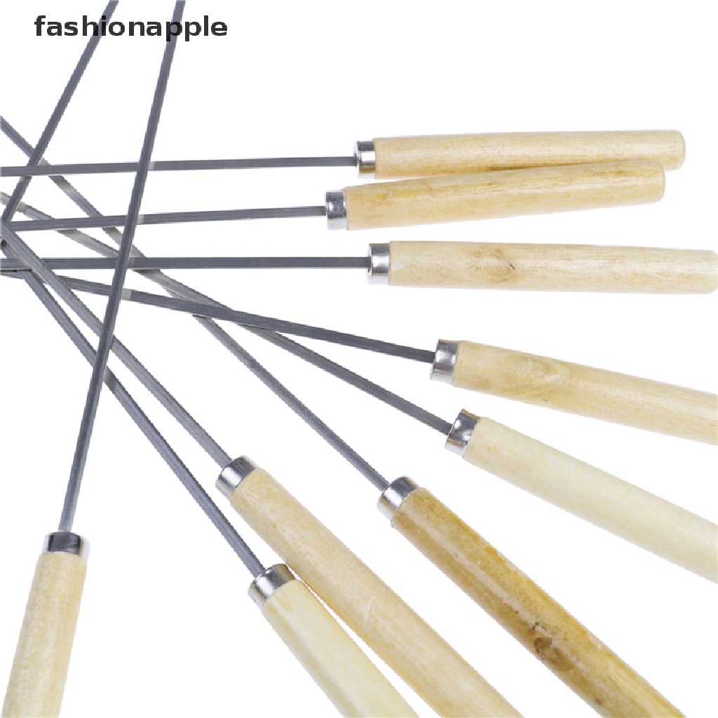 Bộ 10 Xiên Nướng BBQ Bằng Thép Không Gỉ 35cm