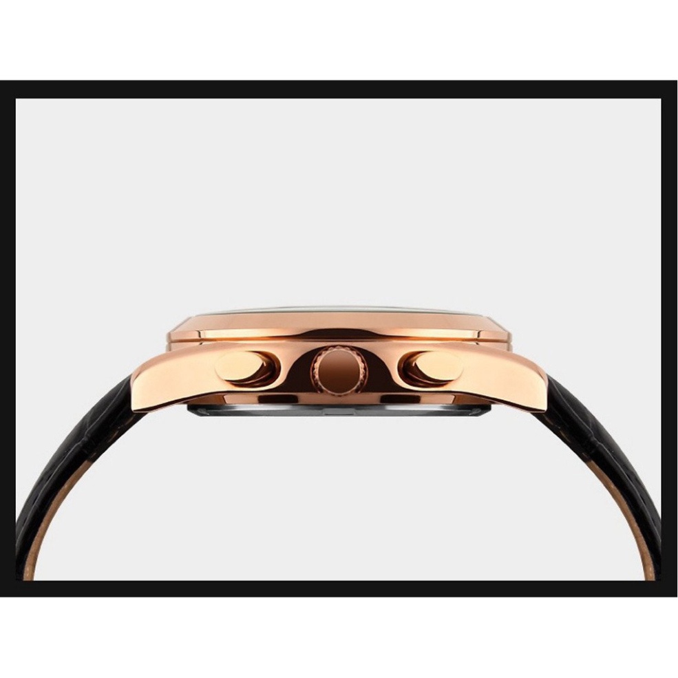 Đồng hồ nam Skmei  dây da phong cách chống nước chống xước