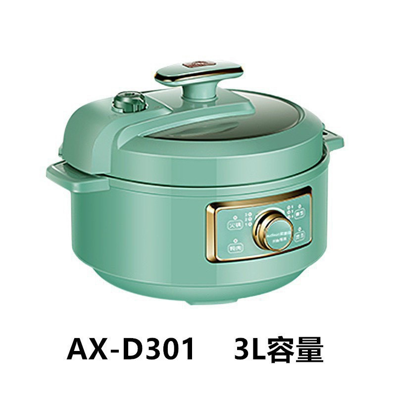 FREE SHIP Nồi Áp Suất Đa Chức Năng Dung Tích 3.5L Công Suất Lớn 1300W, Nấu Lẩu, Hầm Cháo Chiên Sào Tiện Lợi