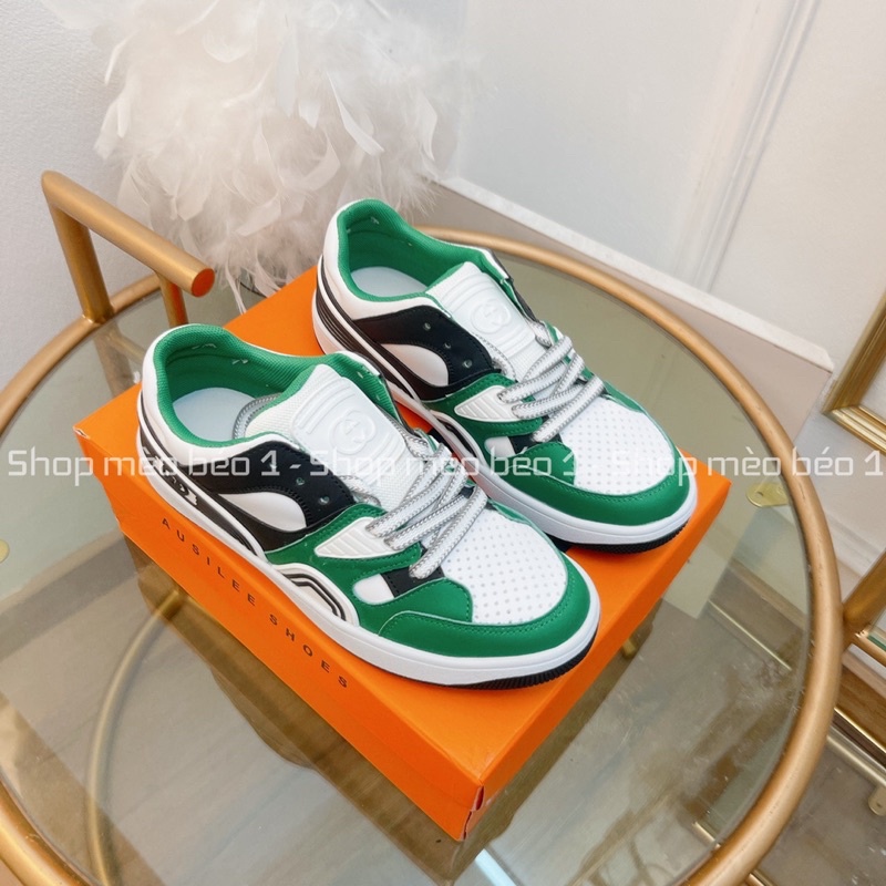 Giày thể thao gc kẻ viền phối màu fullbox