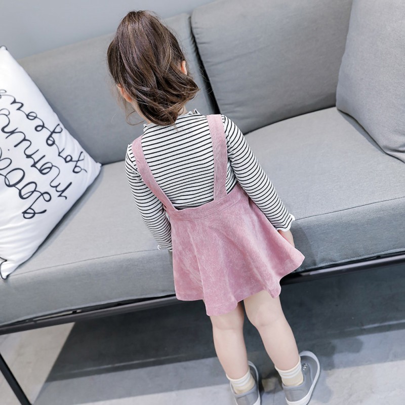 Girls Striped Long-sleeved Tops Child Soft Cotton bloust kIds Casual T-shirt fashion Spring autumn Tshirts 1-7 Years Old