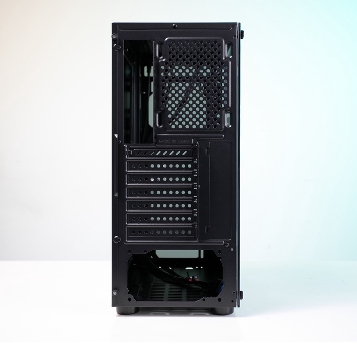 Vỏ Case Máy Tính Vitra Poseidon G1/G5 Kèm 3 Fan RGB - 2 Mặt Kính Cường Lực, Khung Thép